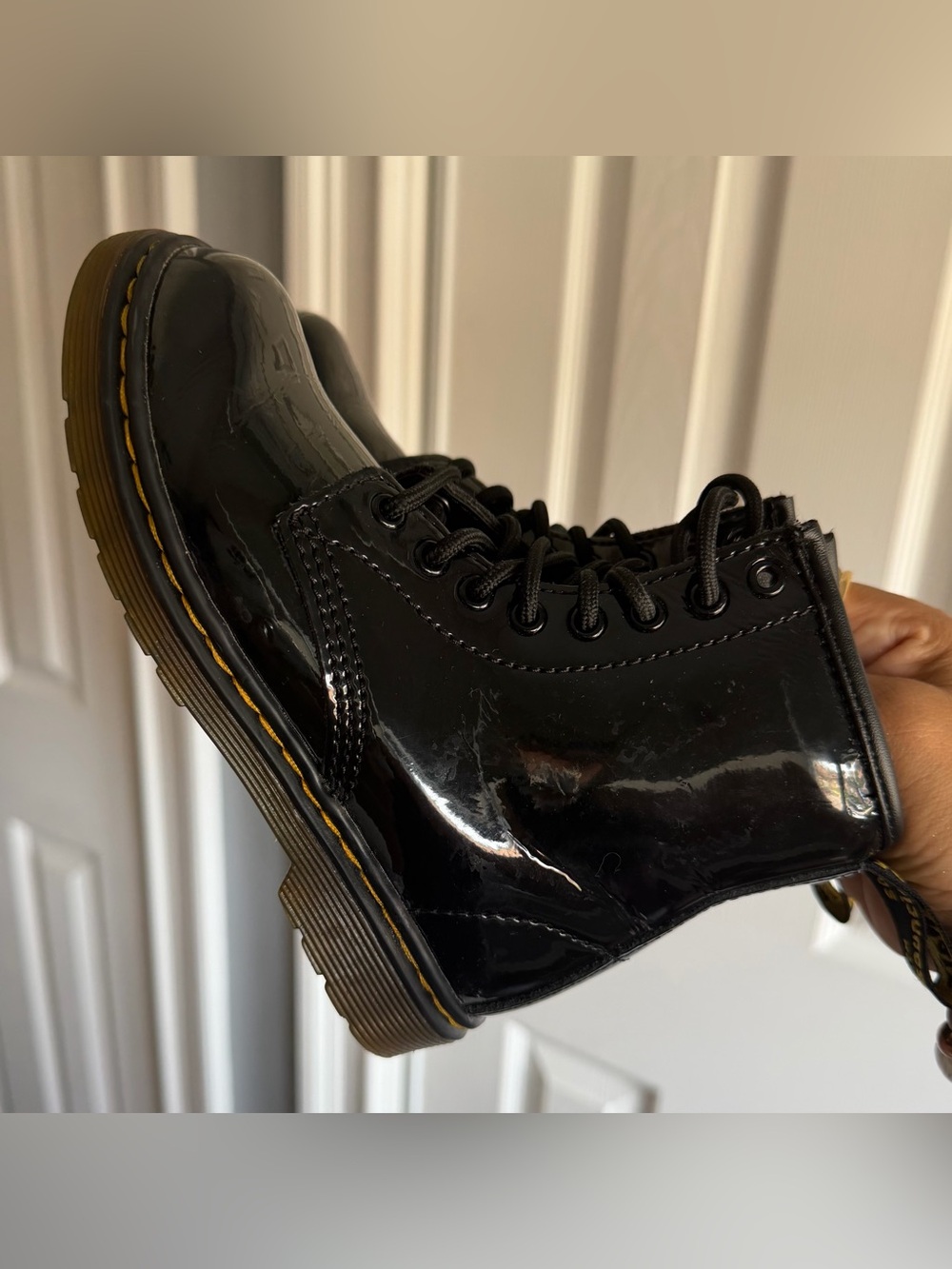 Dr. Martens 1460 Boots Black Patent Leather
Kids Size: 11 (Youth) - Picture 9 of 11